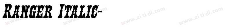 Ranger Italic字体转换